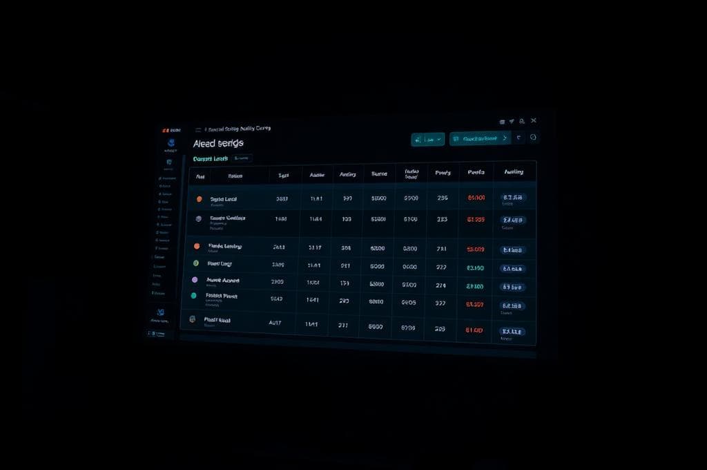AI lead scoring dashboard with conversion probability