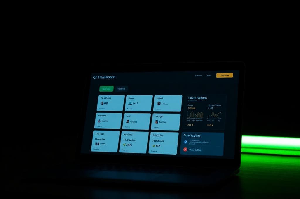 White-label client portal dashboard UI