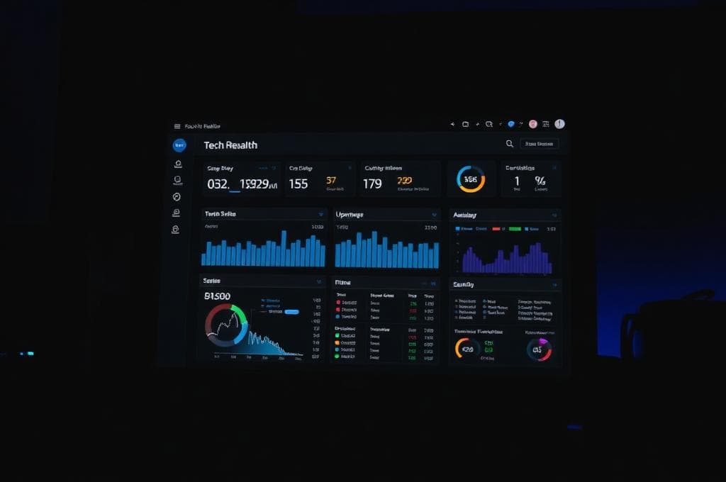 Monthly technical health report dashboard